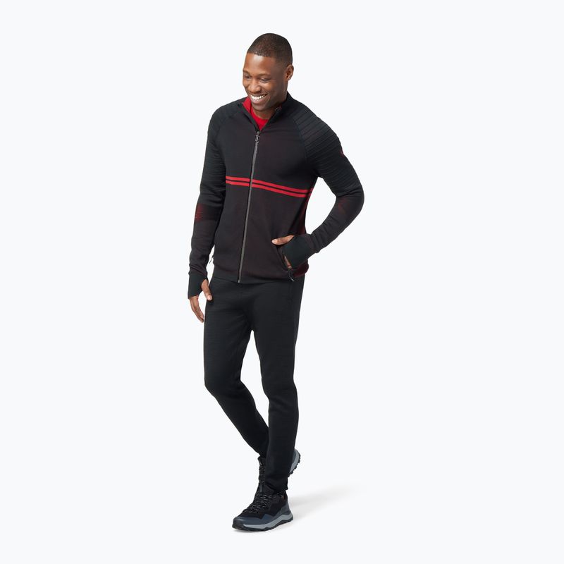 Felpa termica da uomo Smartwool Intraknit Merino Tech Full Zip nero 2