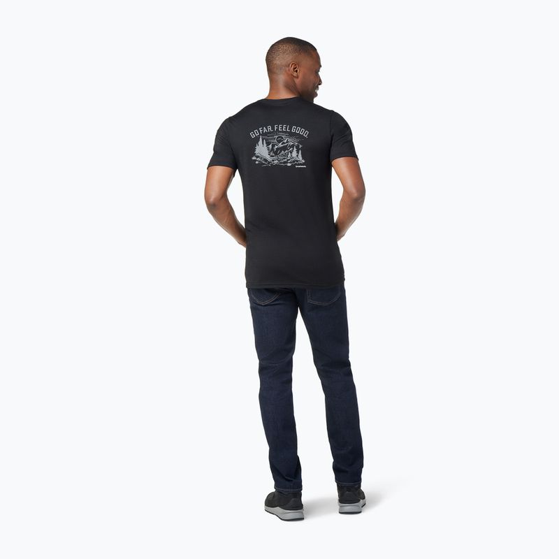 Smartwool Wilderness Summit Graphic Tee Uomo Camicia da trekking nera SW016673001 3