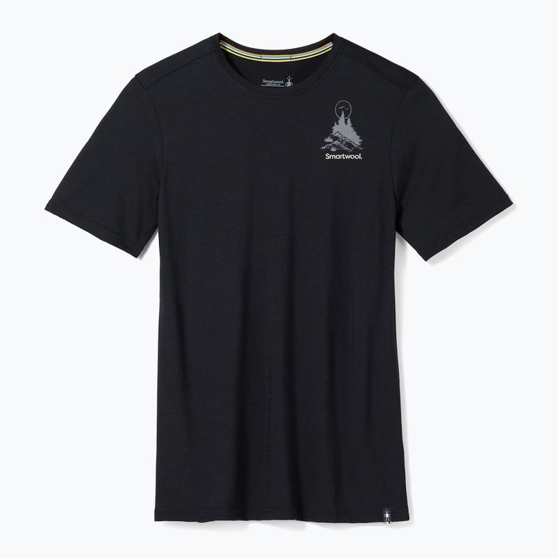 Smartwool Wilderness Summit Graphic Tee Uomo Camicia da trekking nera SW016673001 4