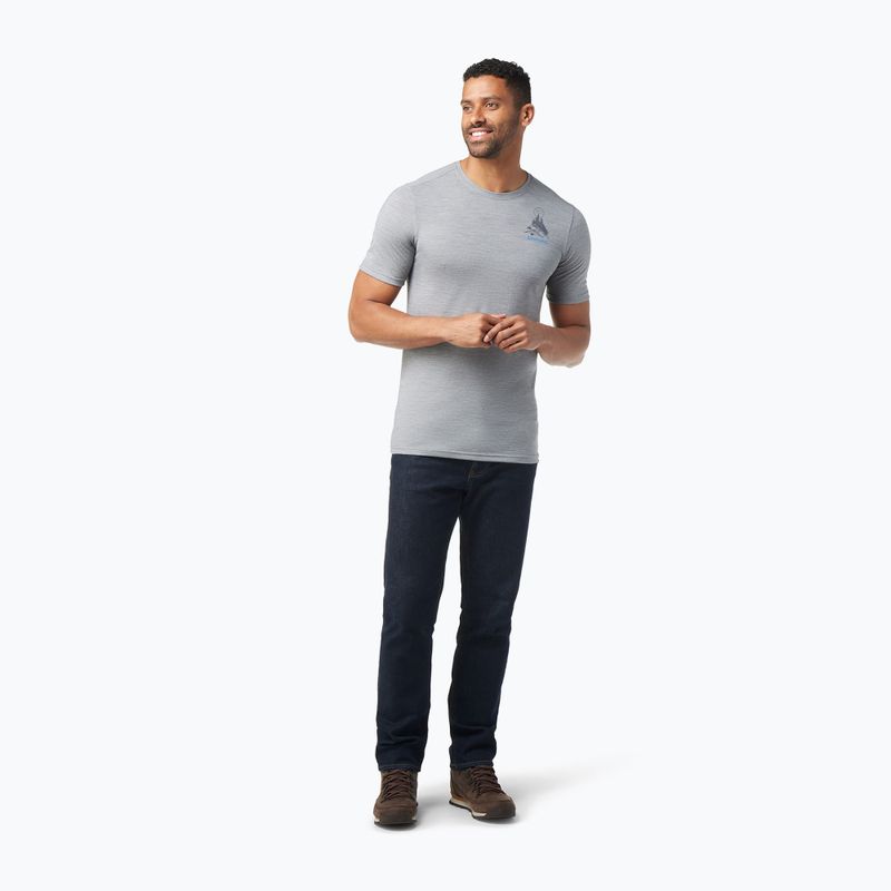 Smartwool Wilderness Summit Graphic Tee Uomo - Camicia da trekking grigio chiaro SW016673545 2