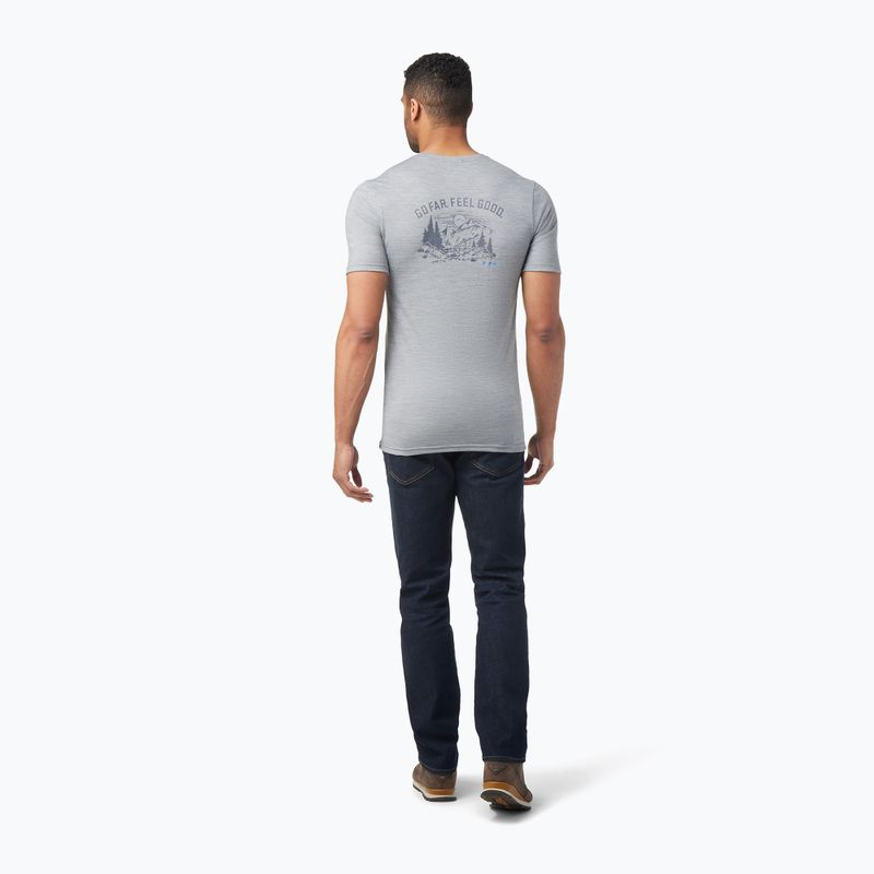 Smartwool Wilderness Summit Graphic Tee Uomo - Camicia da trekking grigio chiaro SW016673545 3
