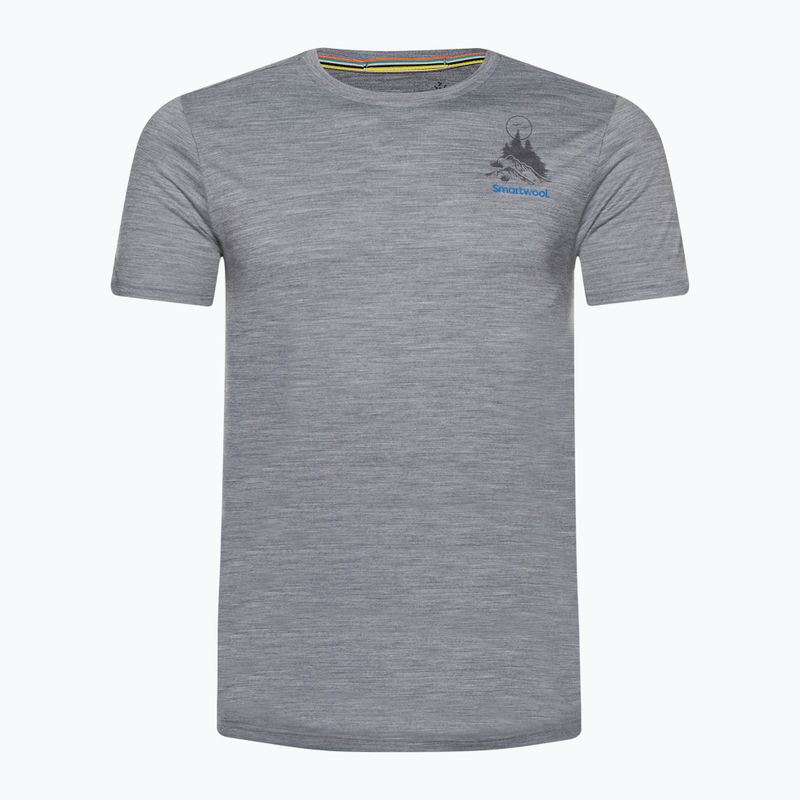 Smartwool Wilderness Summit Graphic Tee Uomo - Camicia da trekking grigio chiaro SW016673545 4