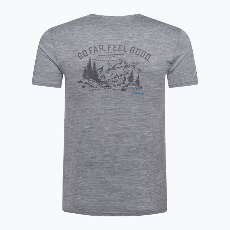 Smartwool Wilderness Summit Graphic Tee Uomo - Camicia da trekking grigio chiaro SW016673545 5