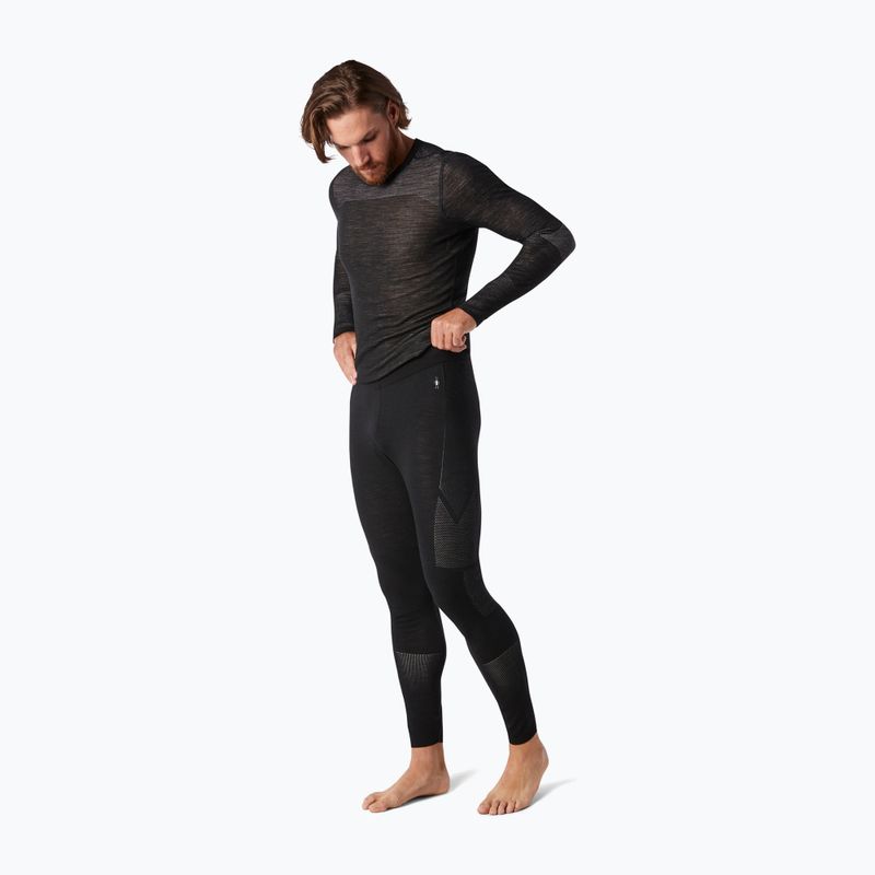 Smartwool Intraknit Thermal Merino Base Layer Bottom Uomo nero/bianco 2