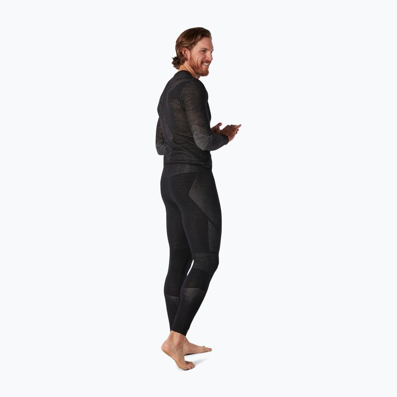 Smartwool Intraknit Thermal Merino Base Layer Bottom Uomo nero/bianco 3