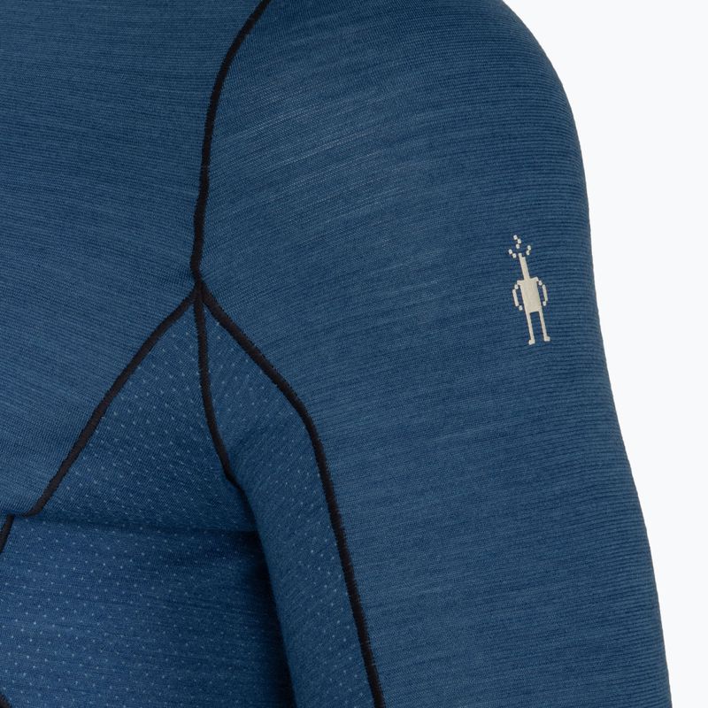 Maglia termica da uomo Smartwool Merino Sport Crew laguna blue/deep navy 3
