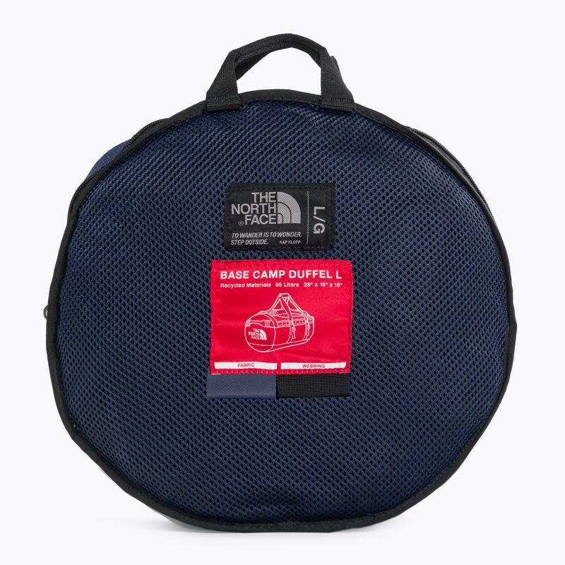 The North Face Base Camp Duffel L 95 l summit navy/nero borsa da viaggio 7