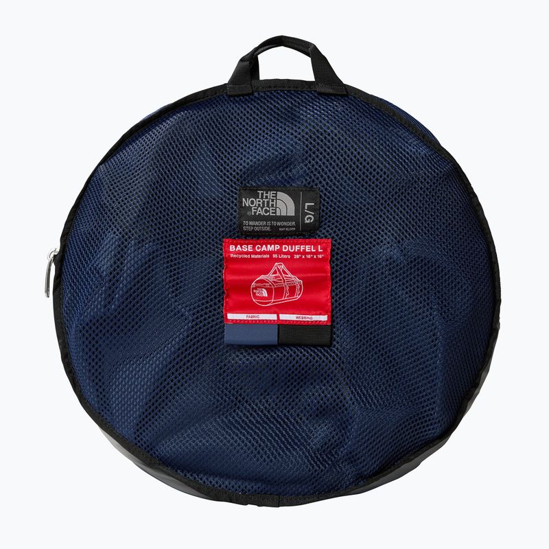 The North Face Base Camp Duffel L 95 l summit navy/nero borsa da viaggio 10