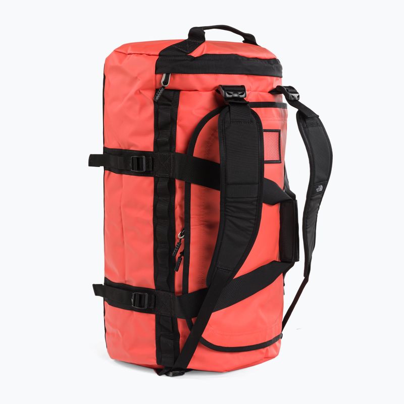 The North Face Base Camp Duffel M 71 l borsa da viaggio retro arancio/nero 5