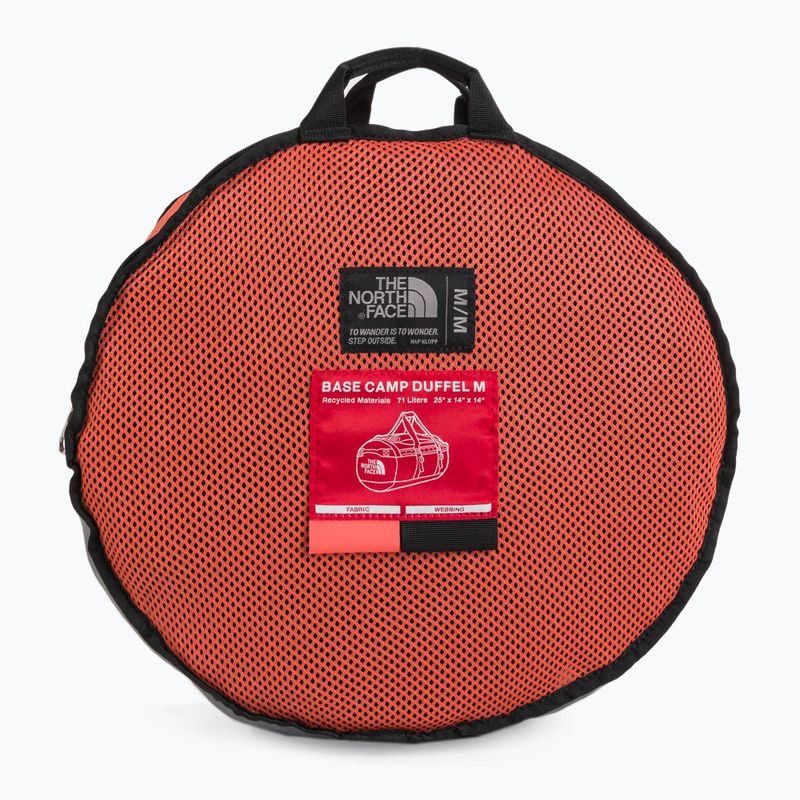 The North Face Base Camp Duffel M 71 l borsa da viaggio retro arancio/nero 7
