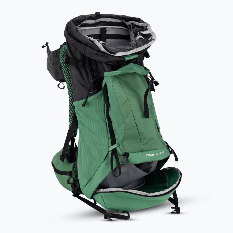 Zaino da trekking The North Face Trail Lite 50 l verde erba profonda/grigio asfalto 4