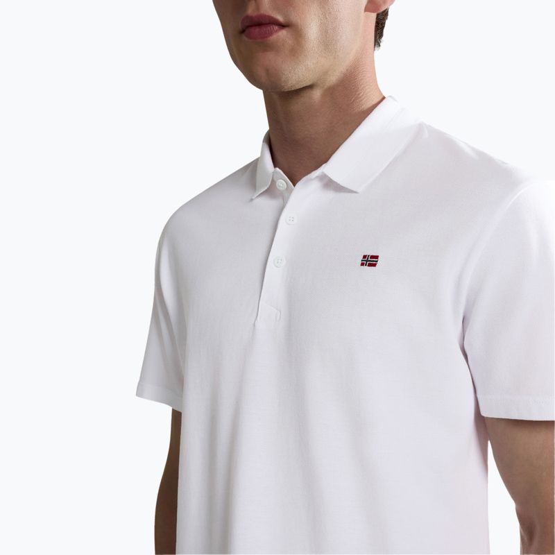 Polo Napapijri Ealis bianco brillante da uomo 4