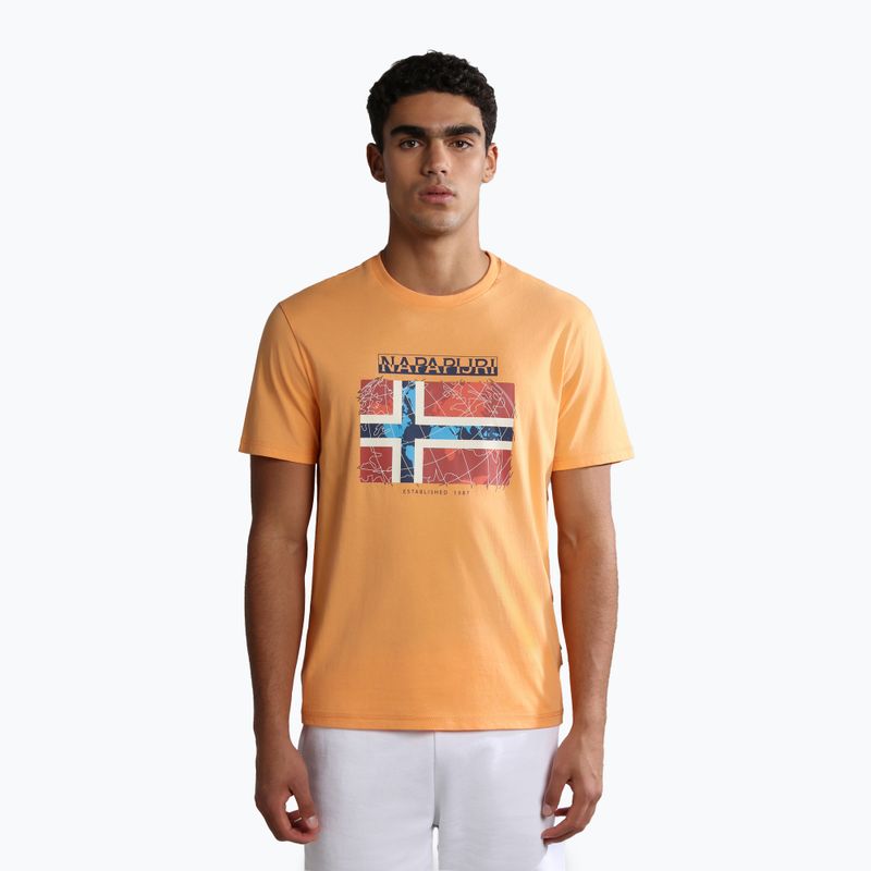 Maglietta Napapijri NP0A4H22 naranja da uomo