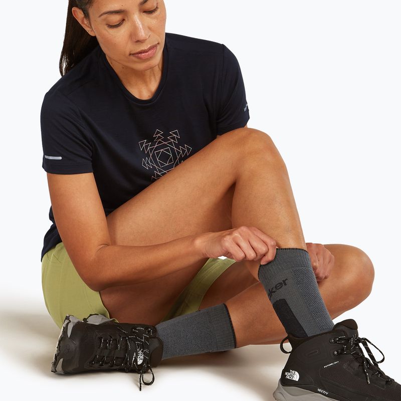 Calzini Icebreaker da donna Merino Hike+ Medium Crew ossidiana/nero 4