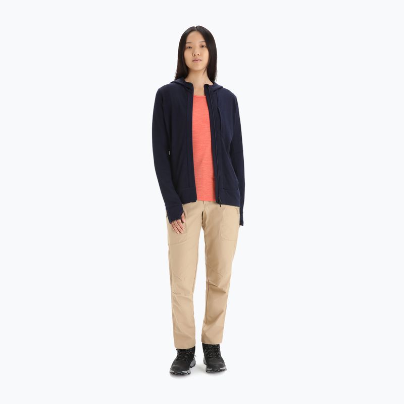 Icebreaker giacca trekking donna Quantum III Zip Hood midnight navy 2