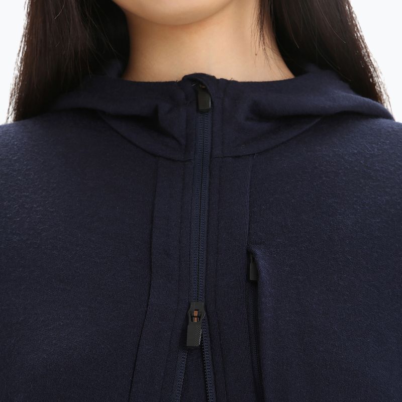 Icebreaker giacca trekking donna Quantum III Zip Hood midnight navy 4