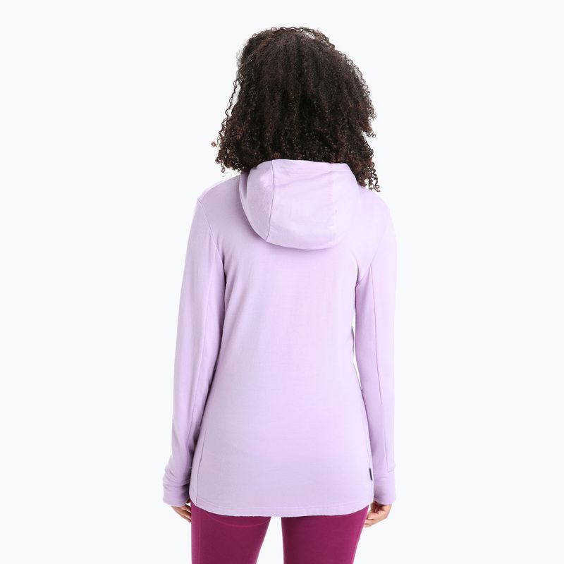 Icebreaker giacca trekking donna Quantum III Zip Hood viola gaze 3