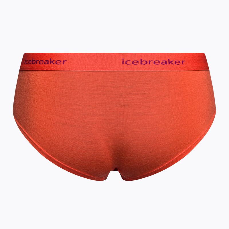 Boxer termici Icebreaker da donna Sprite rosso caldo 2