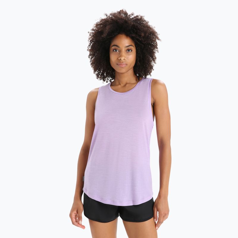 Maglietta da trekking Icebreaker donna Sphere II Tank gaze viola