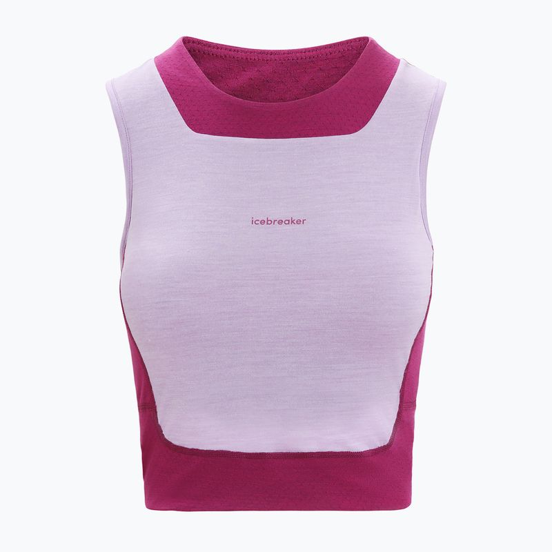 Top termico donna icebreaker Zoneknit Cropped Bra-Tank purple gaze 6