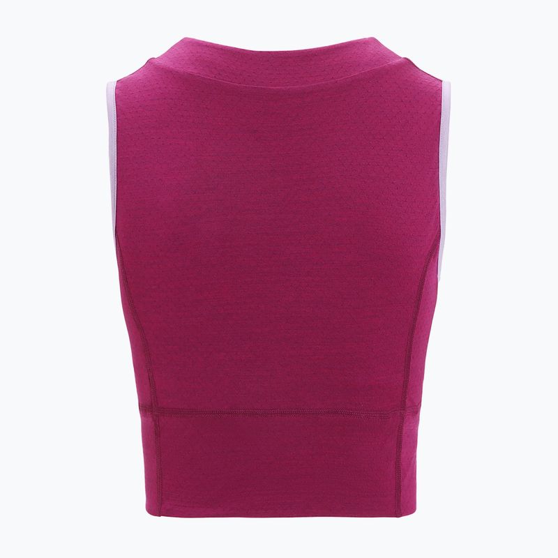 Top termico donna icebreaker Zoneknit Cropped Bra-Tank purple gaze 7