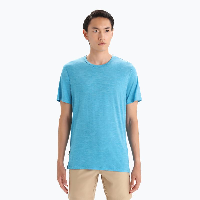 Camicia da trekking Icebreaker Sphere II da uomo, geo blu