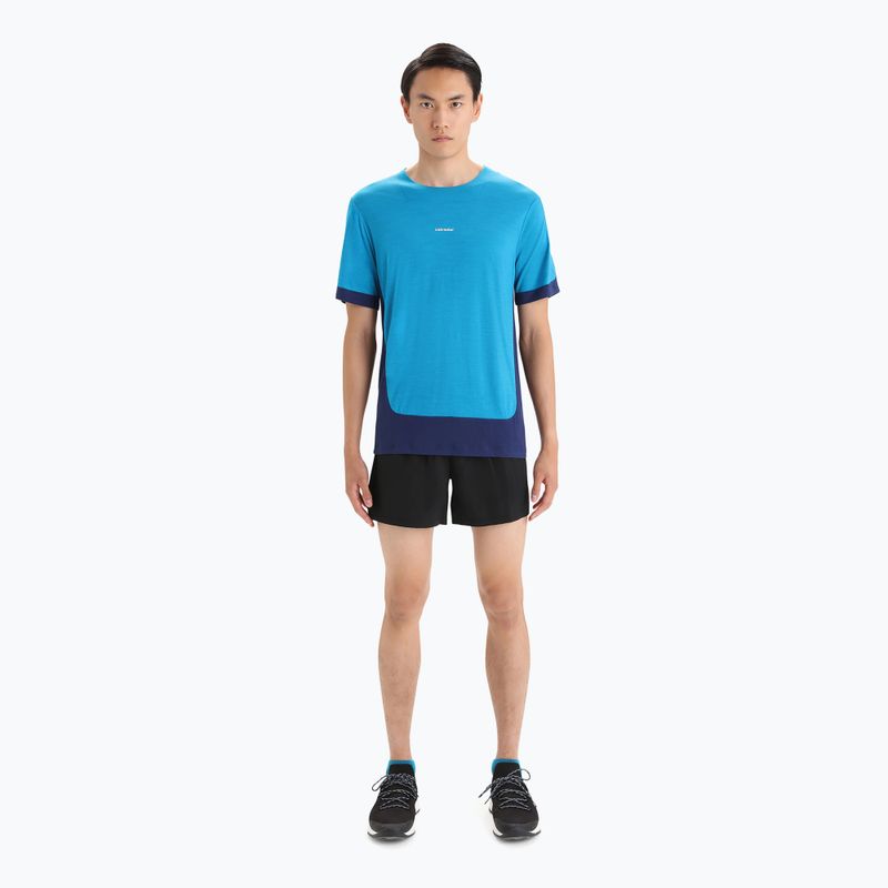 Camicia da trekking Icebreaker Zoneknit da uomo, geo blu 2