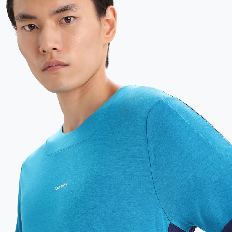 Camicia da trekking Icebreaker Zoneknit da uomo, geo blu 5