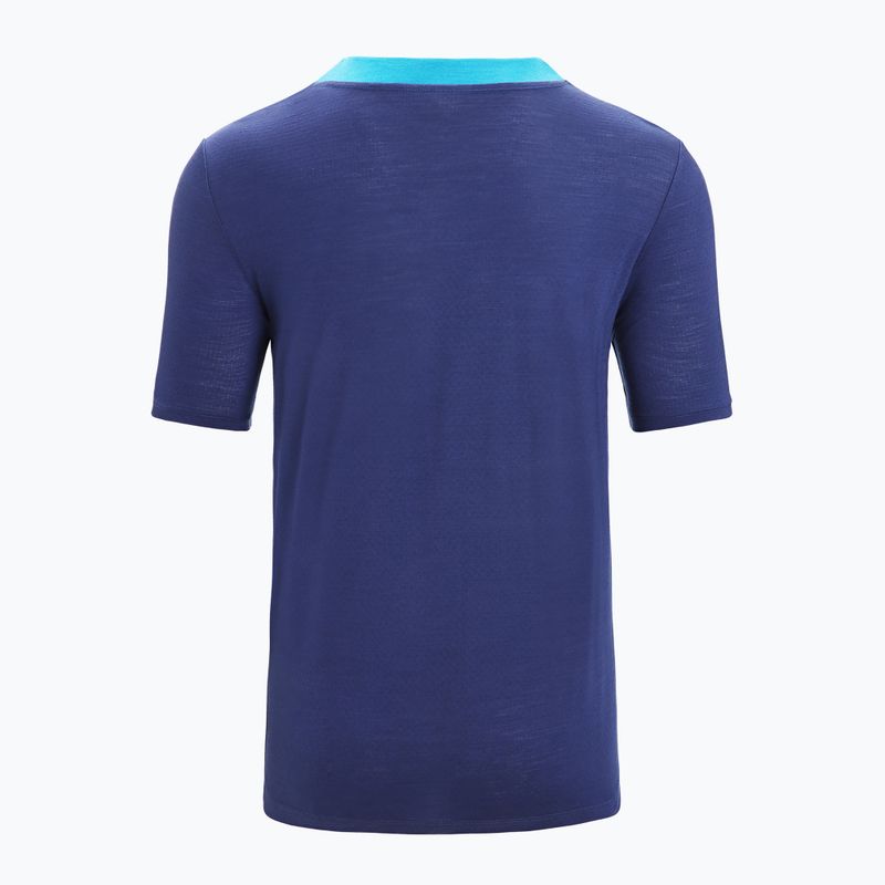 Camicia da trekking Icebreaker Zoneknit da uomo, geo blu 7