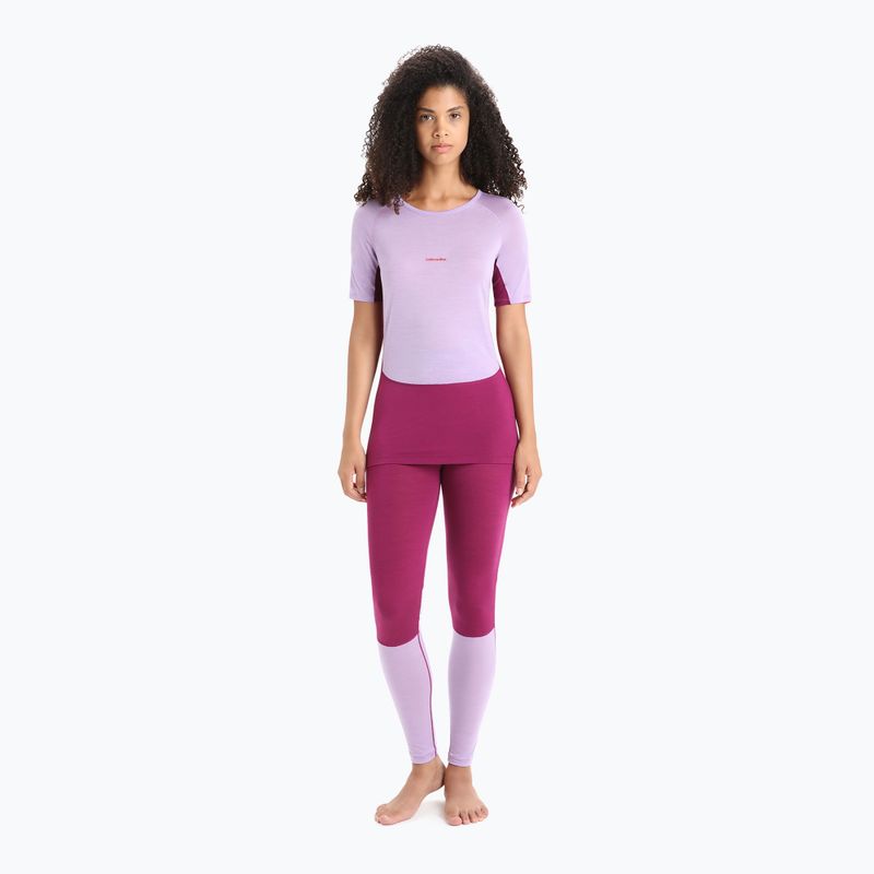 Maglietta termica donna icebreaker 125 Zoneknit Crewe purple gaze 2