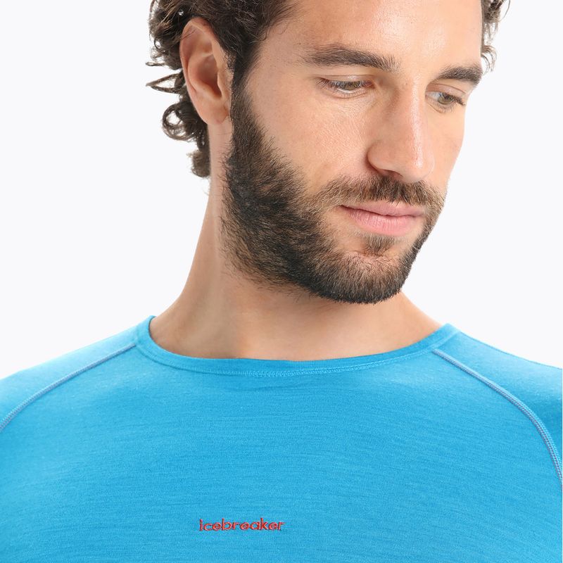 Maglia termica da uomo icebreaker 125 Zoneknit Crewe geo blue 4