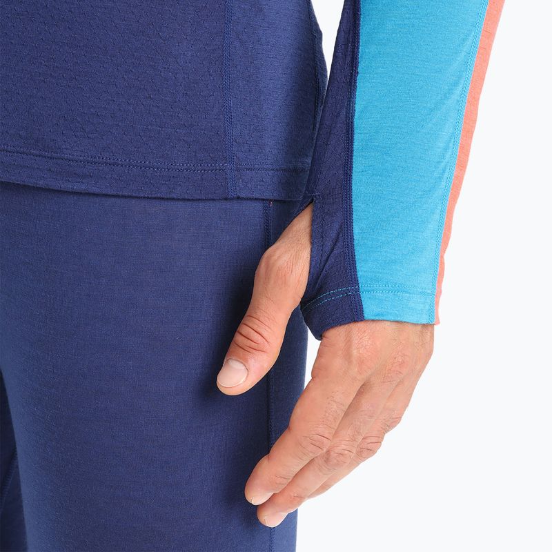 Maglia termica da uomo icebreaker 125 Zoneknit Crewe geo blue 6