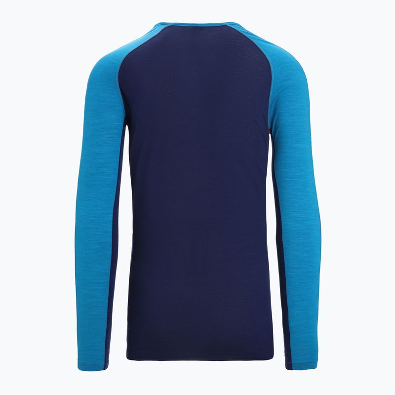 Maglia termica da uomo icebreaker 125 Zoneknit Crewe geo blue 8