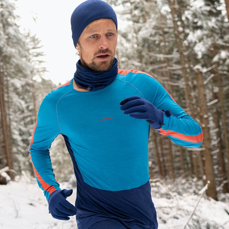 Maglia termica da uomo icebreaker 125 Zoneknit Crewe geo blue 9
