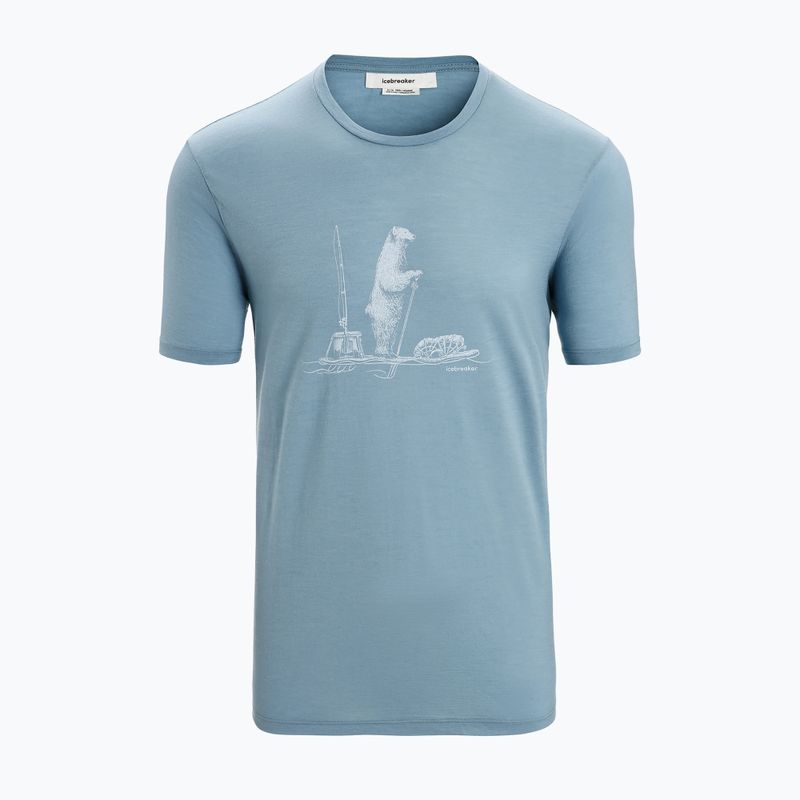 Camicia da trekking Icebreaker Tech Lite II Polar Paddle da uomo blu astrale 6