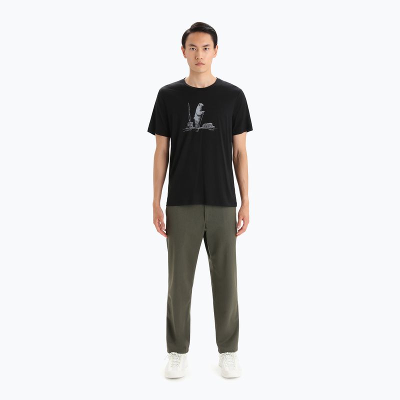 Camicia da trekking Icebreaker Tech Lite II Polar Paddle uomo nero 2