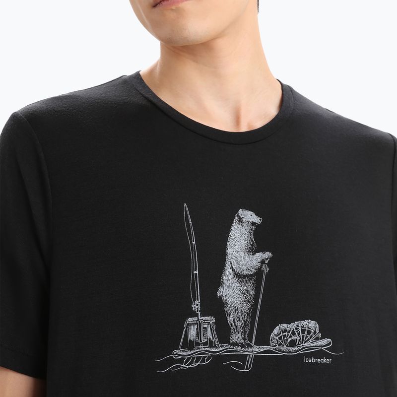 Camicia da trekking Icebreaker Tech Lite II Polar Paddle uomo nero 4