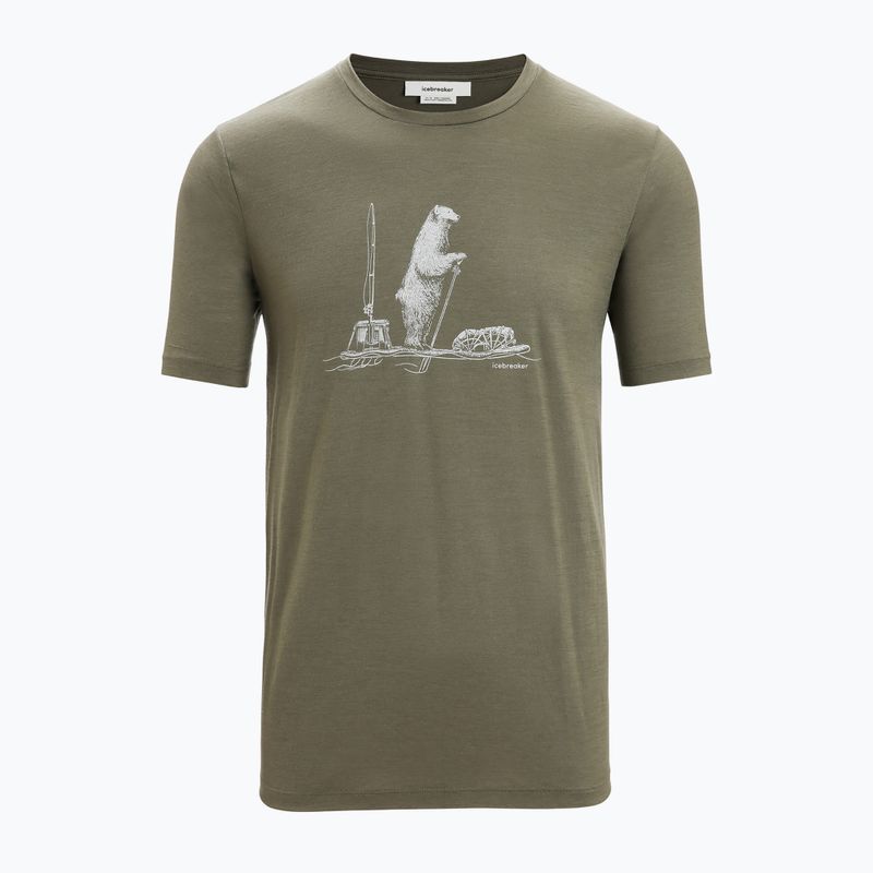Camicia da trekking Icebreaker Tech Lite II Polar Paddle da uomo loden 6