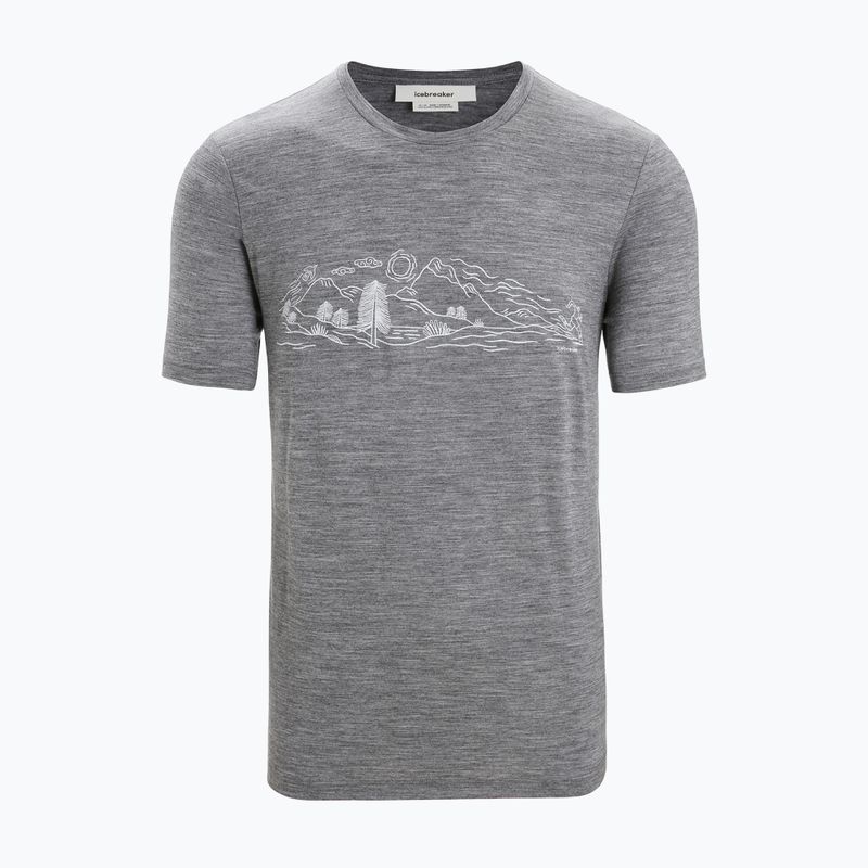 Icebreaker Tech Lite II Nature Sprint maglia da trekking uomo gritstone 6
