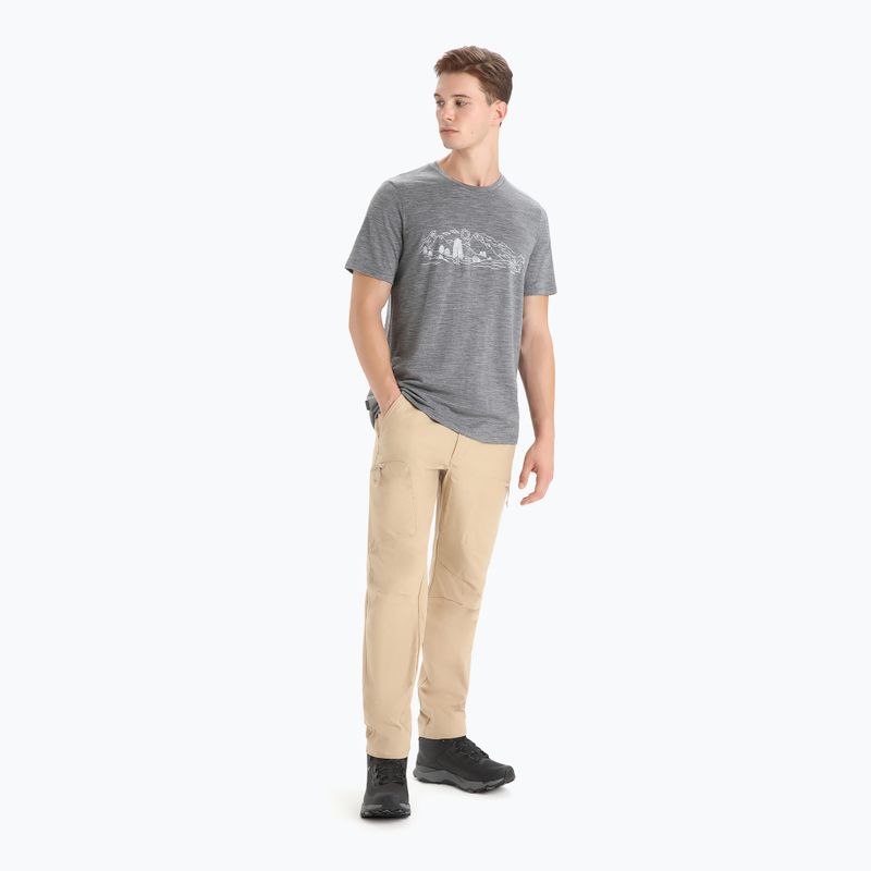 Icebreaker Tech Lite II Nature Sprint maglia da trekking uomo gritstone 2