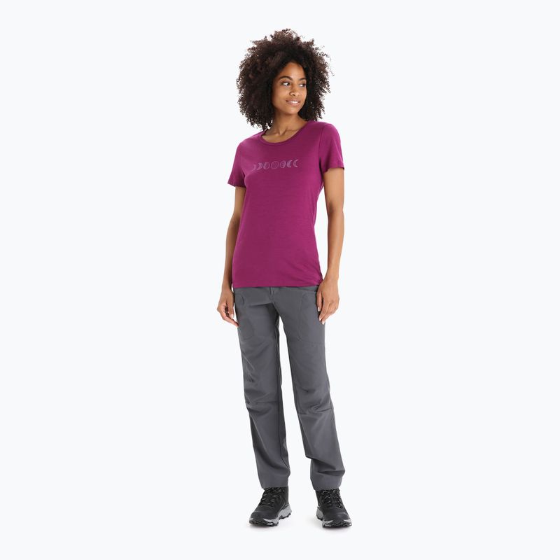 Icebreaker Tech Lite II Camicia da trekking da donna fase lunare go berry 2