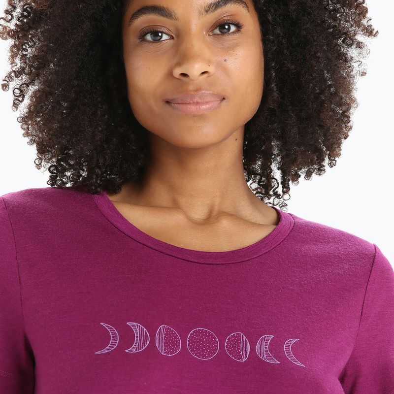 Icebreaker Tech Lite II Camicia da trekking da donna fase lunare go berry 4