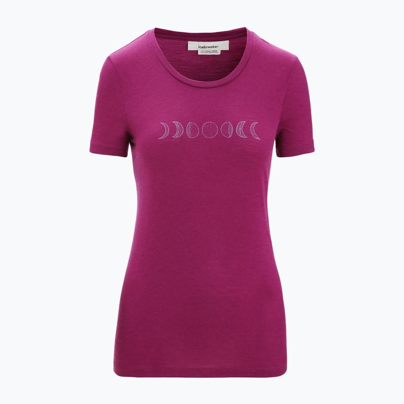 Icebreaker Tech Lite II Camicia da trekking da donna fase lunare go berry 5
