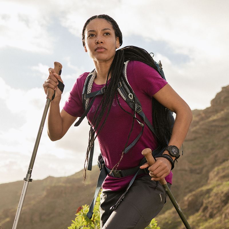 Icebreaker Tech Lite II Camicia da trekking da donna fase lunare go berry 8