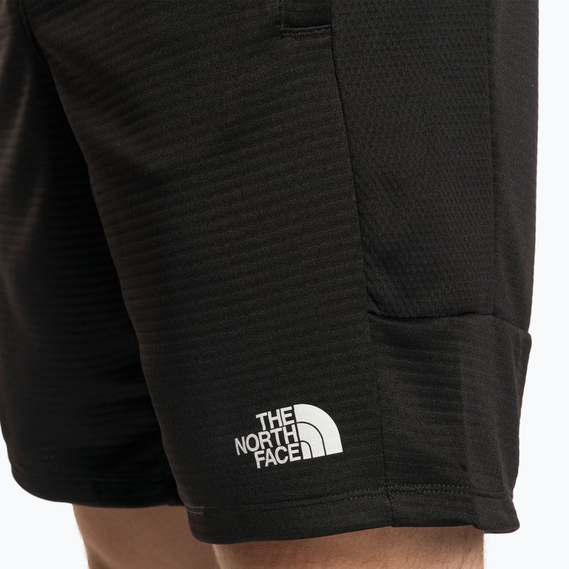 Pantaloncini da corsa da uomo The North Face MA Fleece nero 5