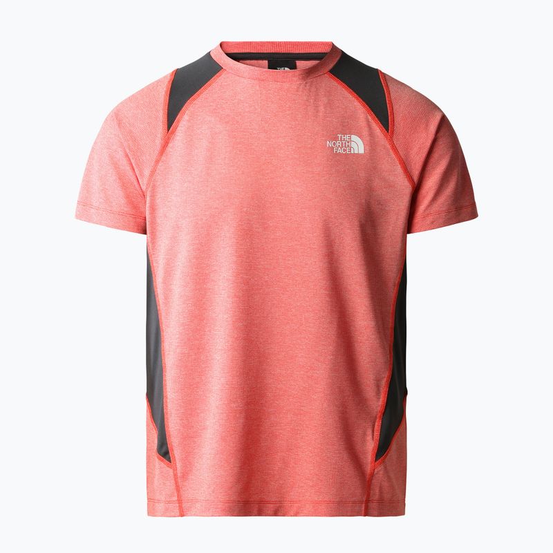 Camicia da trekking da uomo The North Face AO Glacier rosso fuoco bianco erica/grigio asfalto