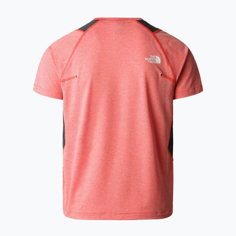 Camicia da trekking da uomo The North Face AO Glacier rosso fuoco bianco erica/grigio asfalto 2