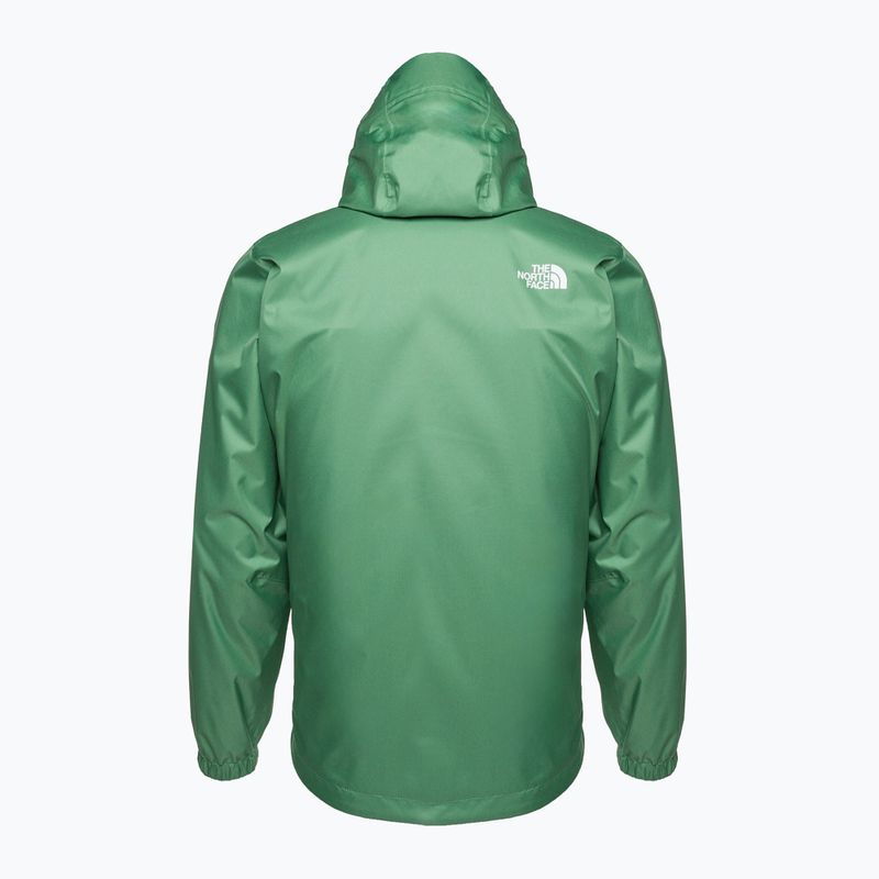 Giacca antipioggia da uomo The North Face Quest verde erba intenso 7