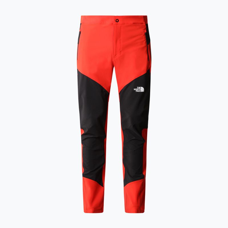Pantaloni da trekking da uomo The North Face Felik Slim Tapered rosso fuoco/nero