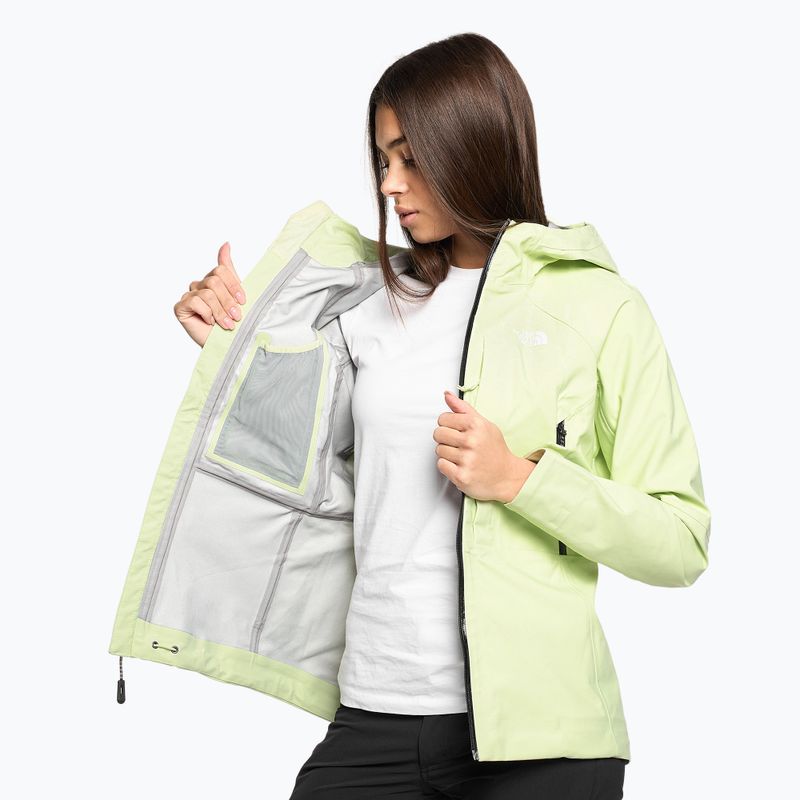 Giacca da pioggia da donna The North Face Stolemberg 3L Dryvent crema lime 4